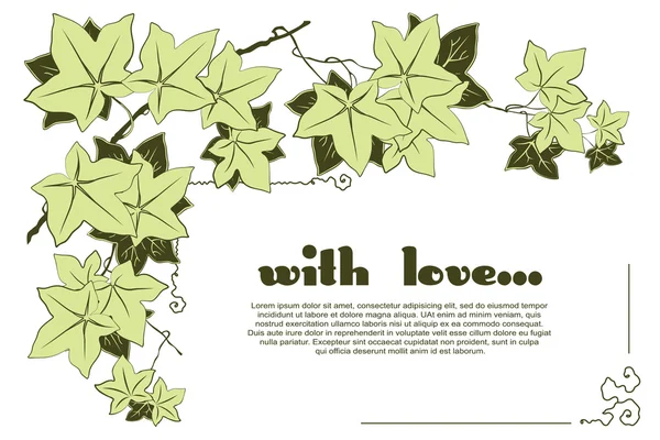 Vector set. Romantiska etikett med blommor. — Stock vektor