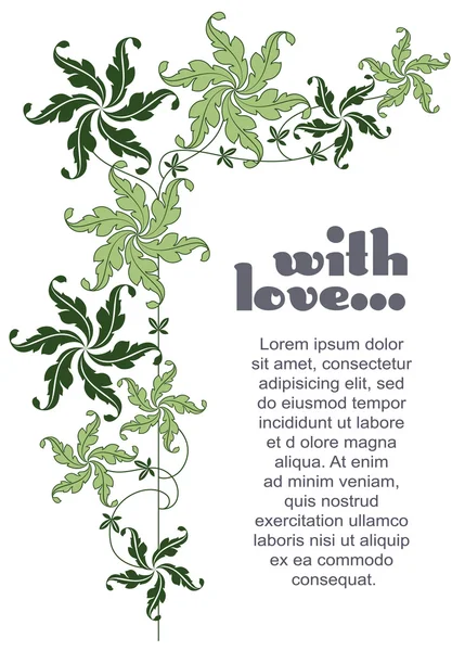 Vector set. Romantiska etikett med blommor. — Stock vektor