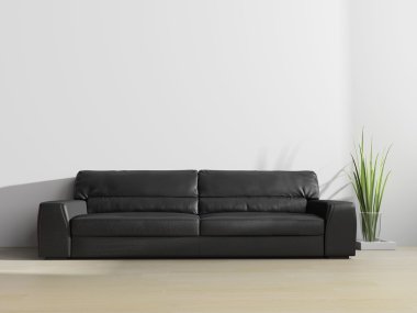 modern iç siyah kanepe