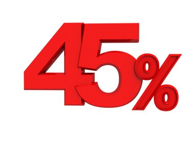 kırmızı işaret 45percent