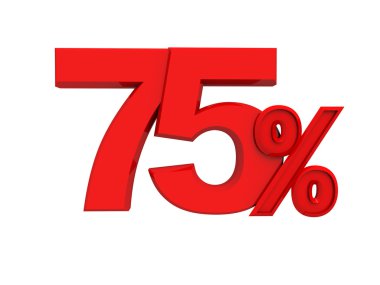 kırmızı işaret yüzde 75'i