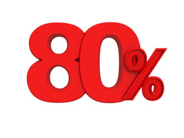 kırmızı işaret yüzde 80'i