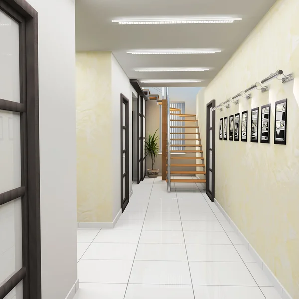 Corridor in modern office — Stock Photo, Image