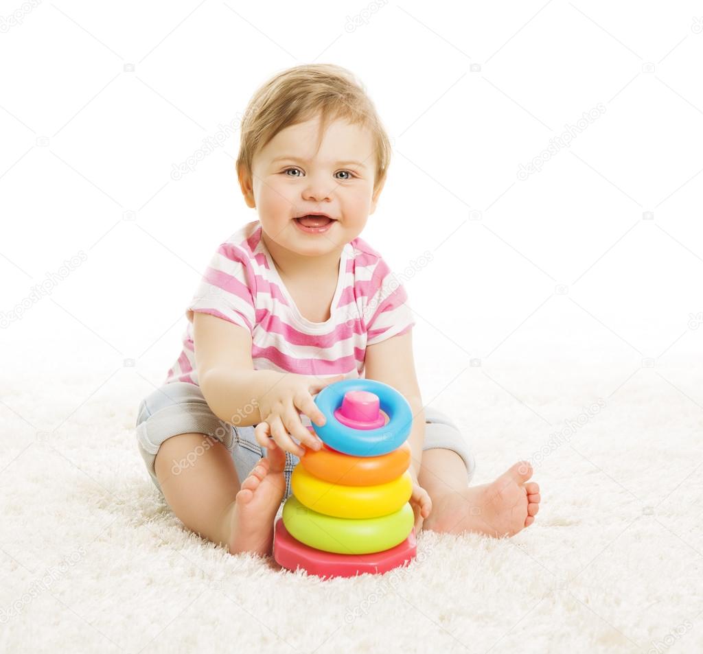 Baby Playing Toys, Child Play Pyramid Tower, Little Kid Early Education Concept