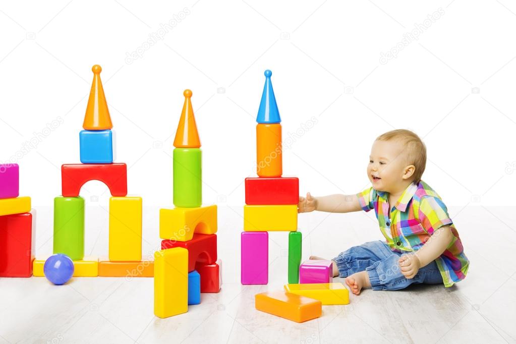 baby building bricks