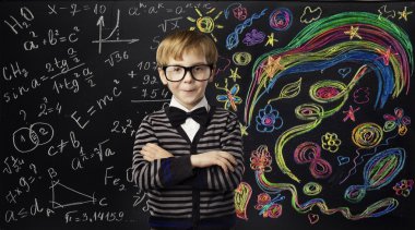 Çocuk yaratıcılık eğitim kavramı, çocuk sanat matematik formülü öğrenme