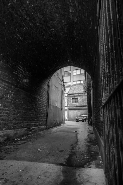 Dublin Street Allee Schwarz Weiß — Stockfoto