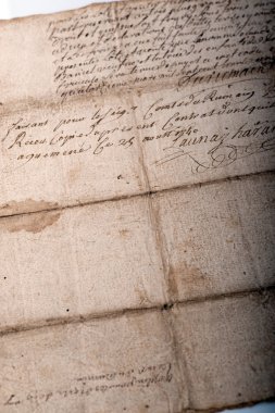 Eski Fransız noter belgesi