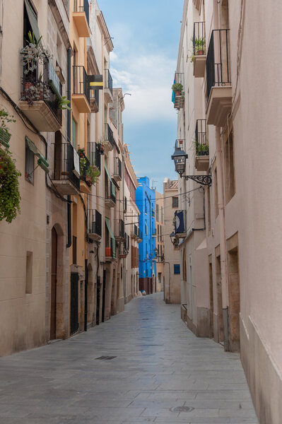 Typical Spanish village pedestrian street
