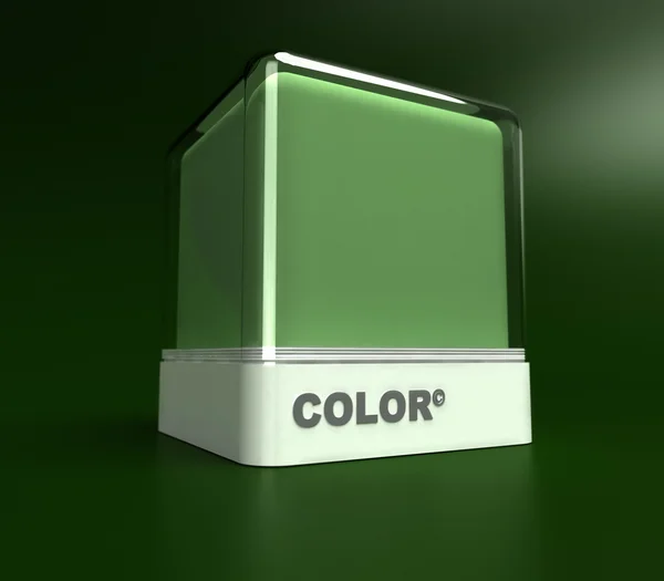 Green color block — Stock Photo, Image