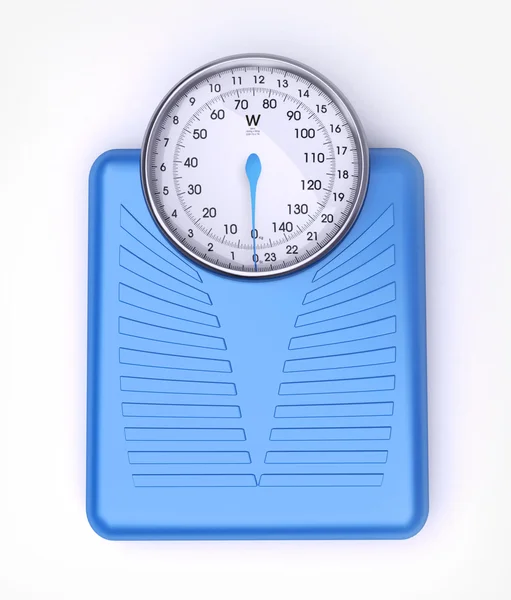 Weight scale blue — Stock Photo, Image