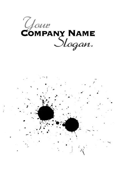 Ink splodges on paper — Stock Photo, Image