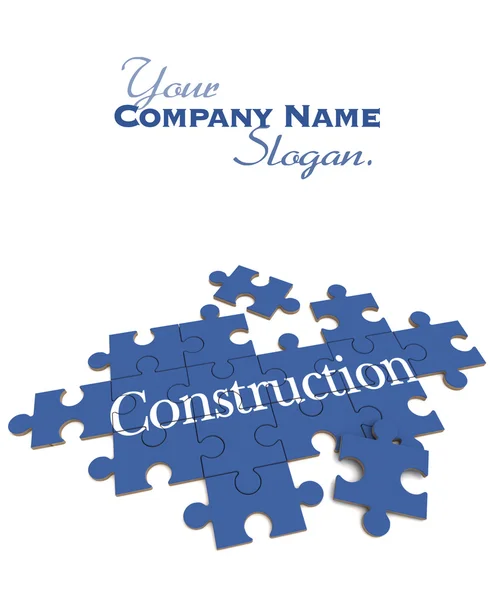 Construction puzzle — Stock Photo, Image