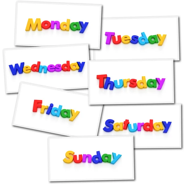 Dagen van de week — Stockfoto