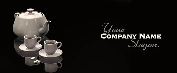 Tea time slogan — Stock Photo, Image