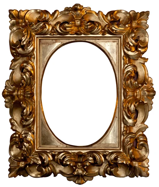 Oval gilded frame — Stock Photo, Image