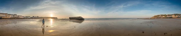 Gold beach, panoramautsikt — Stockfoto