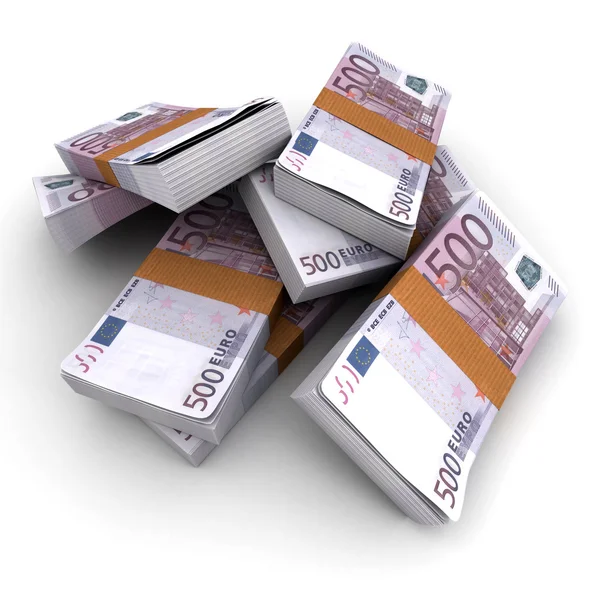 Стеки 500 євро — стокове фото