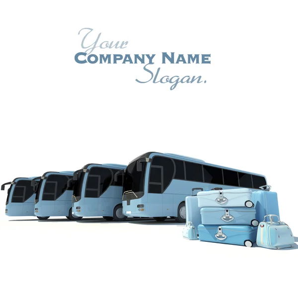 Coach bus travelling — Stock Photo, Image