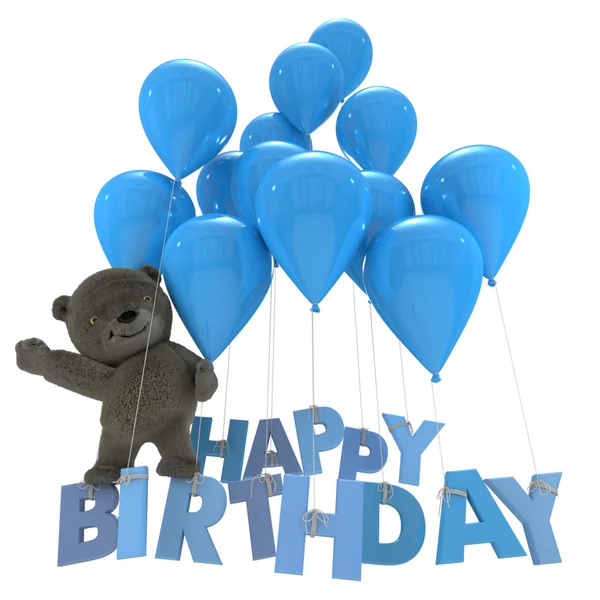 Buon compleanno orso — Foto Stock