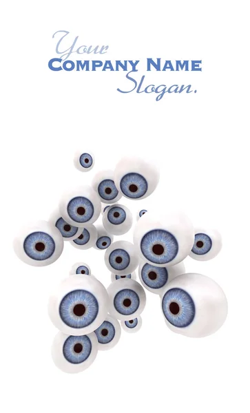 Blue eye balls staring — Stock Photo, Image
