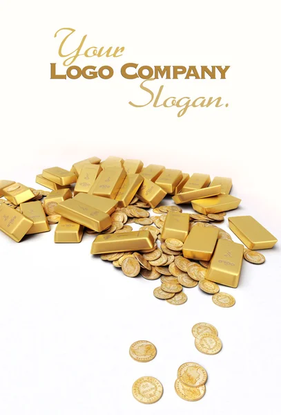 Treasure in gold slogan — Stock Photo, Image