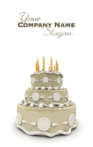 Klasyczny tort weselny — Zdjęcie stockowe