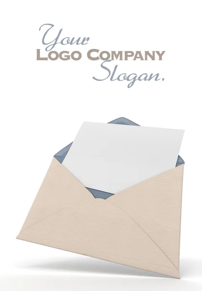 Envelope with card — Stock Photo, Image