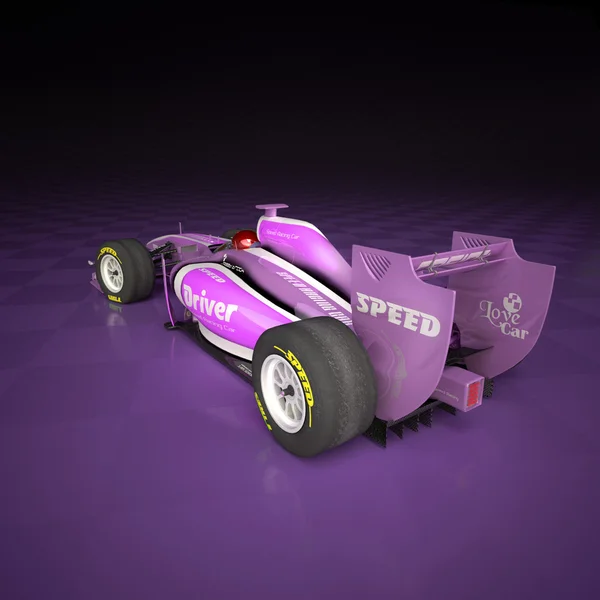 Racecar lilás — Fotografia de Stock