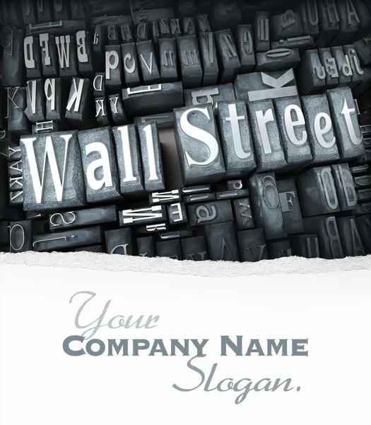 Wall street özelleştirilebilir — Stok fotoğraf