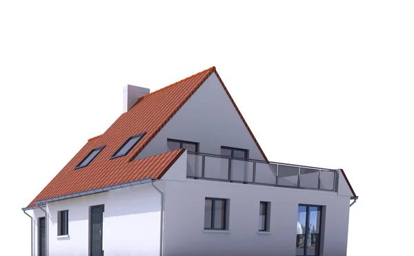 Het platform model, huis e — Stockfoto