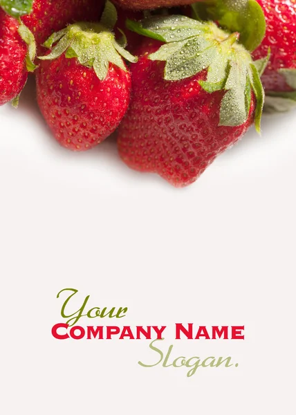 Frische Erdbeeren b — Stockfoto
