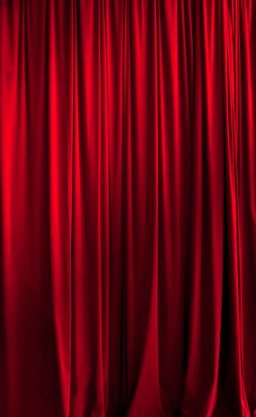 Red theater curtain — Stock Photo, Image