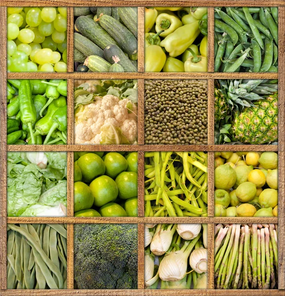 Green food collection — Stock Photo, Image