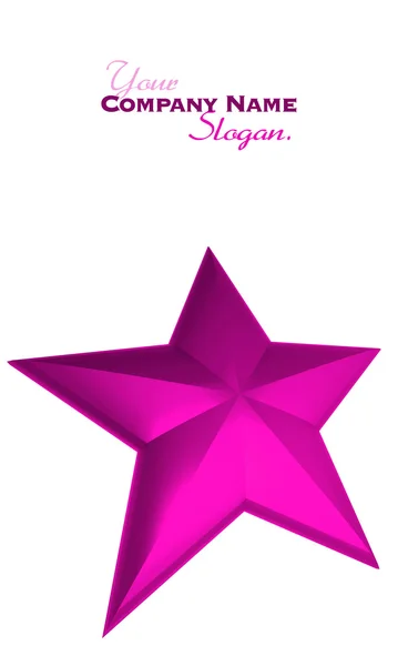 Pink star — Stock Photo, Image