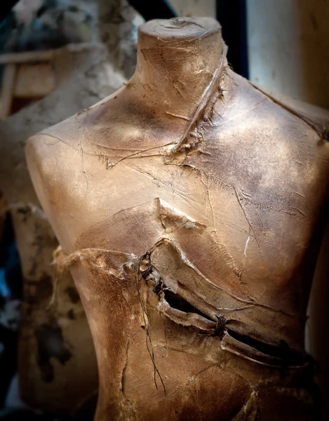 Old slashed mannequin — Stock Photo, Image