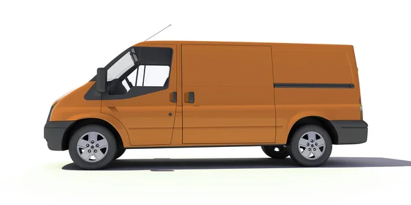 Marka için kahverengi Minibüs hazır — Stok fotoğraf