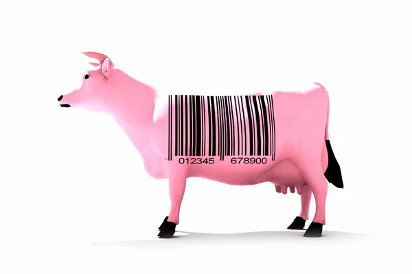 Labelled cow — Stock Photo, Image