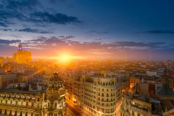 Madrid Gran Via — Stok fotoğraf