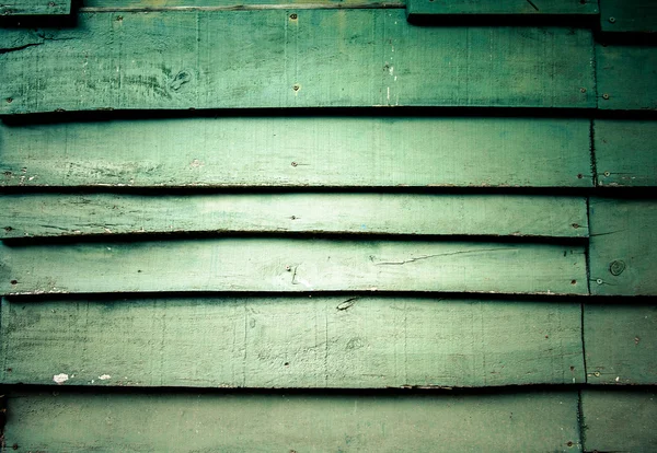 Dřevěné zelená stěna — Stock fotografie