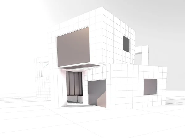 Proyecto de arquitectura Loft — Foto de Stock