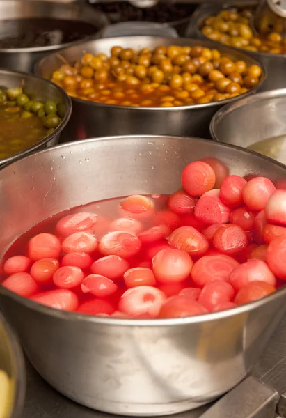 Cebollas en escabeche —  Fotos de Stock