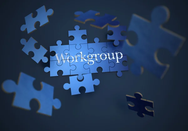 Workgroup puzzle — Stock Photo, Image