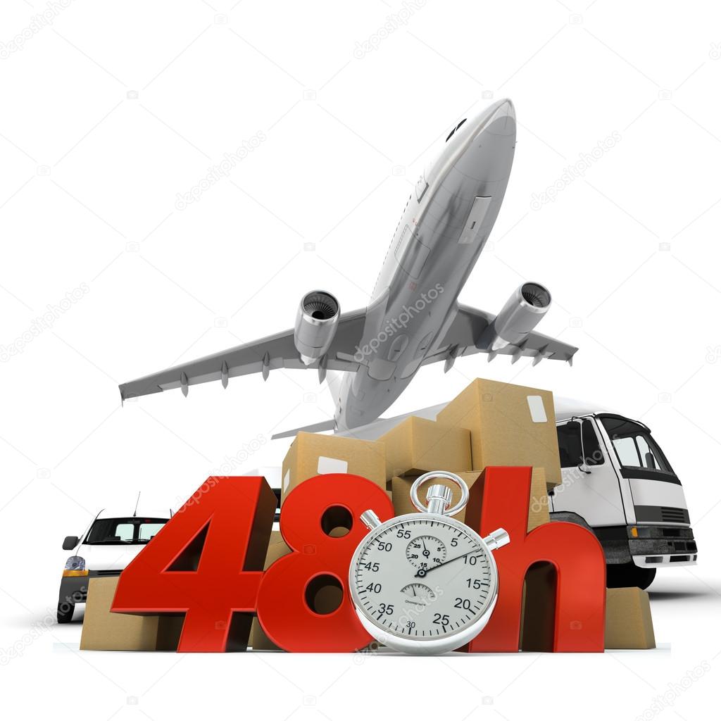 Air transportation in 48 hrs