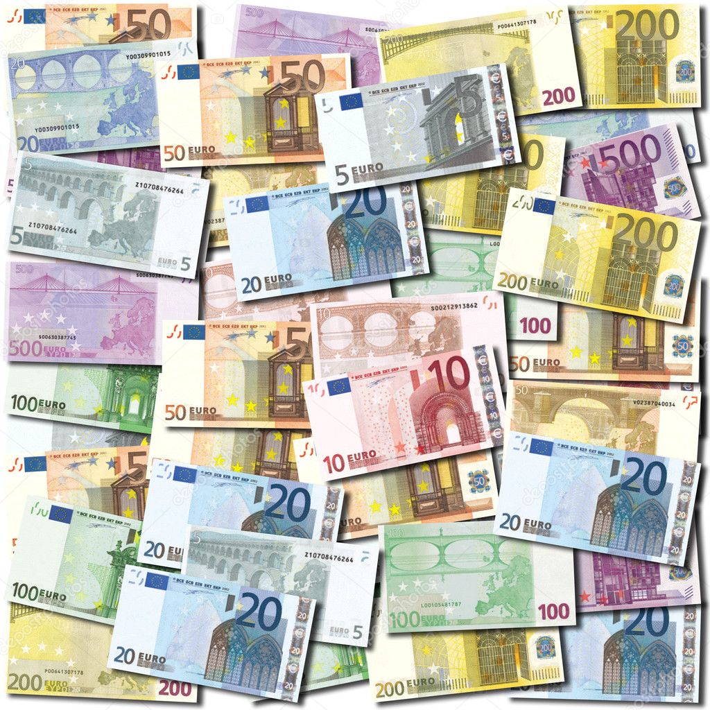 Euro banknote background 