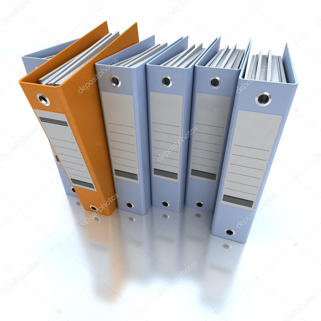 Filing and organizing information blue