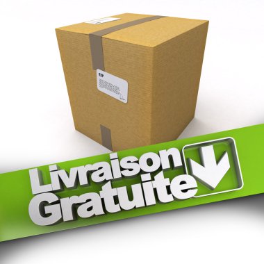 Livraison gratuite, karton kutu