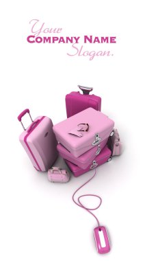 Elektronik check-in pembe