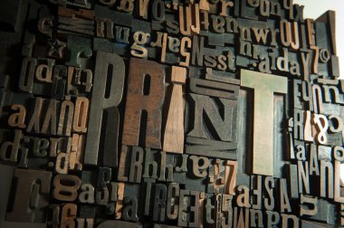 Ahşap arka plan yazdırma