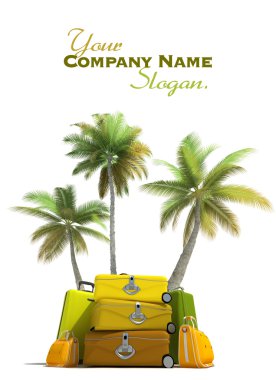 Tropikal gezi ve zarif Bagaj